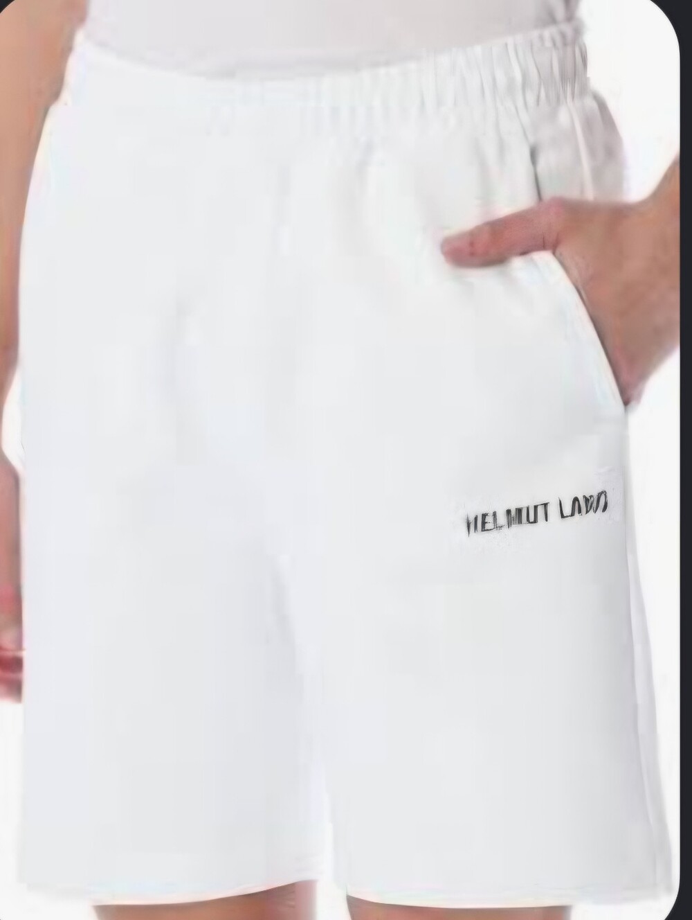 Helmut Lang Men’s White Casual Shorts